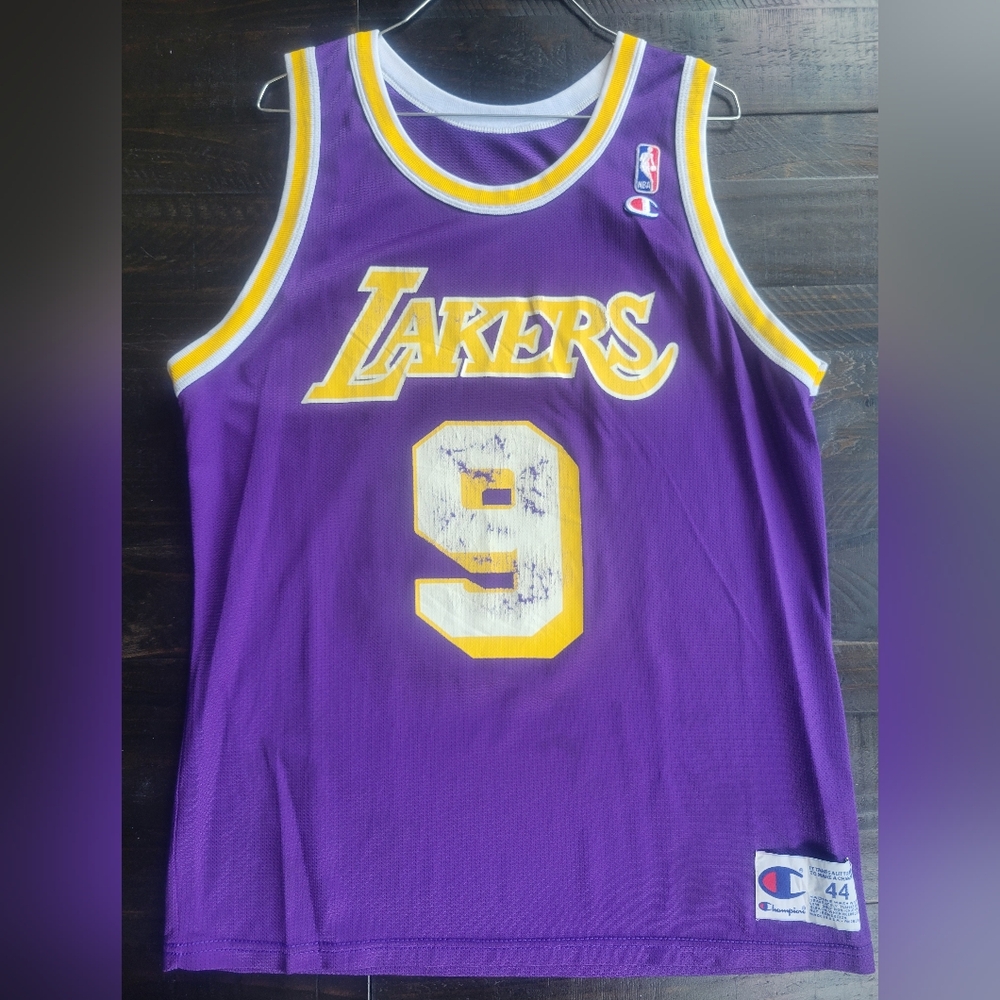Champion Purple and Yellow Lakers Jersey
